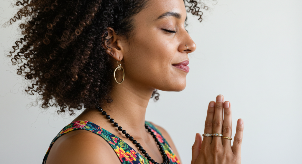 grateful woman